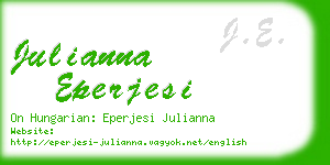 julianna eperjesi business card